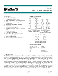 Datasheet DS1013-10 manufacturer Dallas