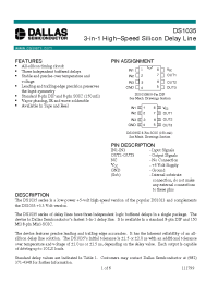 Datasheet DS1035-12 manufacturer Dallas