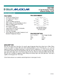 Datasheet DS1100-150 manufacturer Dallas