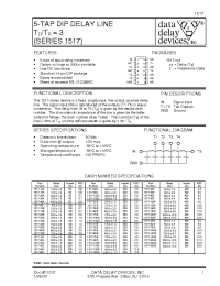 Datasheet 1517-10A manufacturer Data Delay