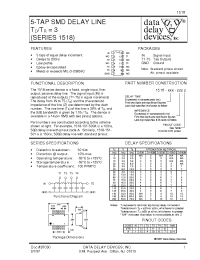 Datasheet 1518-10-1.0A manufacturer Data Delay