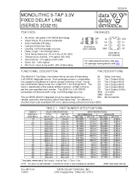 Datasheet 3D3215M-60 manufacturer Data Delay