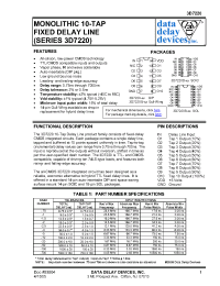 Datasheet 3D7220G-2.5 manufacturer Data Delay