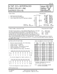 Datasheet DDU18-100 manufacturer Data Delay
