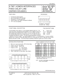 Datasheet DDU222C-xx manufacturer Data Delay