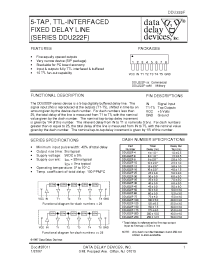 Datasheet DDU222F manufacturer Data Delay