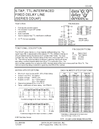 Datasheet DDU4F-5016B2 manufacturer Data Delay