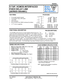 Datasheet DDU66C-100MD4 manufacturer Data Delay