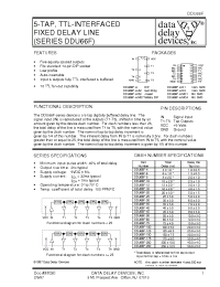 Datasheet DDU66F-100D4 manufacturer Data Delay