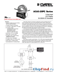 Datasheet ACA5-20PC manufacturer Datel
