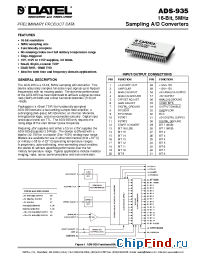 Datasheet ADS-935 manufacturer Datel