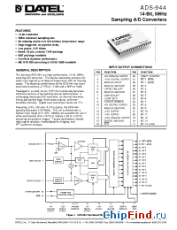 Datasheet ADS-944MC manufacturer Datel