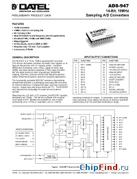 Datasheet ADS-947GM manufacturer Datel
