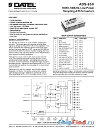 Datasheet ADS-950MM manufacturer Datel