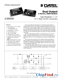 Datasheet BWR-12/725-D48A manufacturer Datel