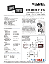 Datasheet DMS-20LCD-0-DCM manufacturer Datel