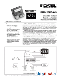 Datasheet DMS-20PC-0/5 manufacturer Datel