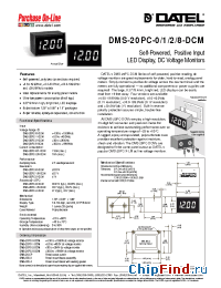 Datasheet DMS-20PC-0-DCM manufacturer Datel