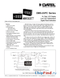 Datasheet DMS-20PC-1 manufacturer Datel