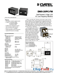 Datasheet DMS-20PC-3-FM manufacturer Datel