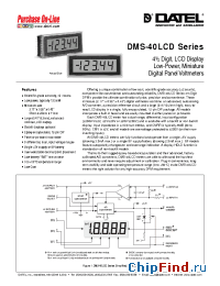 Datasheet DMS-40LCD-0/1-5 manufacturer Datel