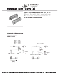 Datasheet 20D-1A12E1 manufacturer DB Lectro