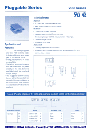 Datasheet 290-022-2500 manufacturer DB Lectro