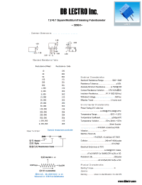 Datasheet 3266X101 manufacturer DB Lectro
