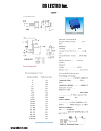 Datasheet 3296P100 manufacturer DB Lectro