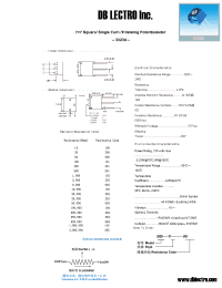 Datasheet 3323U101 manufacturer DB Lectro