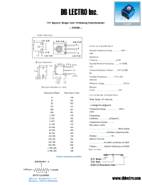 Datasheet 3323W101 manufacturer DB Lectro
