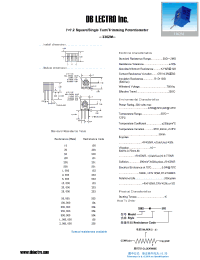 Datasheet 3362M100 manufacturer DB Lectro