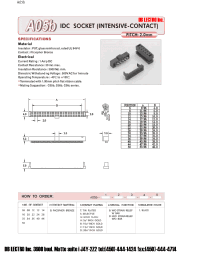 Datasheet A05A06BCD1 manufacturer DB Lectro