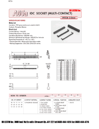 Datasheet A05A08BCC1 manufacturer DB Lectro