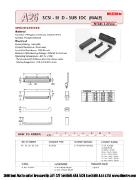 Datasheet A2640MBSAA1 manufacturer DB Lectro