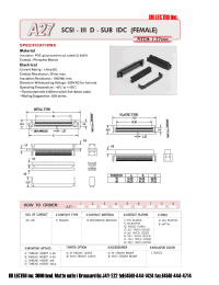 Datasheet A2750FBSBBBA1 manufacturer DB Lectro