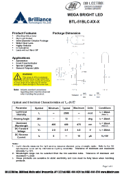 Datasheet BTL-51BLC-XX-R manufacturer DB Lectro