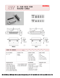 Datasheet E17-09-M-T-T-A-A-1 manufacturer DB Lectro