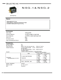 Datasheet NSG-1AZ manufacturer DB Lectro