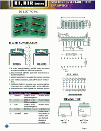 Datasheet RIR-02-S-T manufacturer DB Lectro