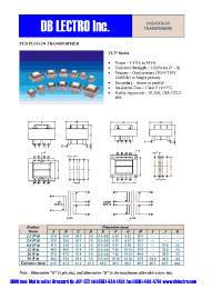 Datasheet TL77-2F-12 manufacturer DB Lectro
