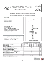 Datasheet 1N4001A manufacturer DCCOM