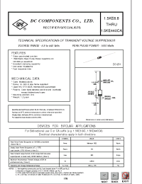 Datasheet 1N6281A manufacturer DCCOM