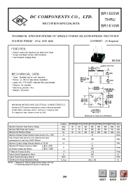 Datasheet BR154W manufacturer DCCOM