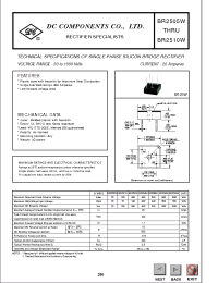 Datasheet BR2505W manufacturer DCCOM