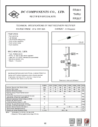 Datasheet FR301 manufacturer DCCOM