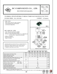Datasheet KBPC1508 manufacturer DCCOM