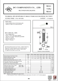 Datasheet RB152 manufacturer DCCOM
