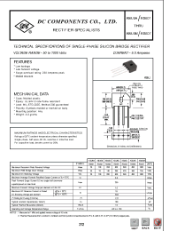 Datasheet RS601 manufacturer DCCOM