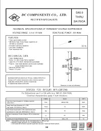 Datasheet SA15A manufacturer DCCOM